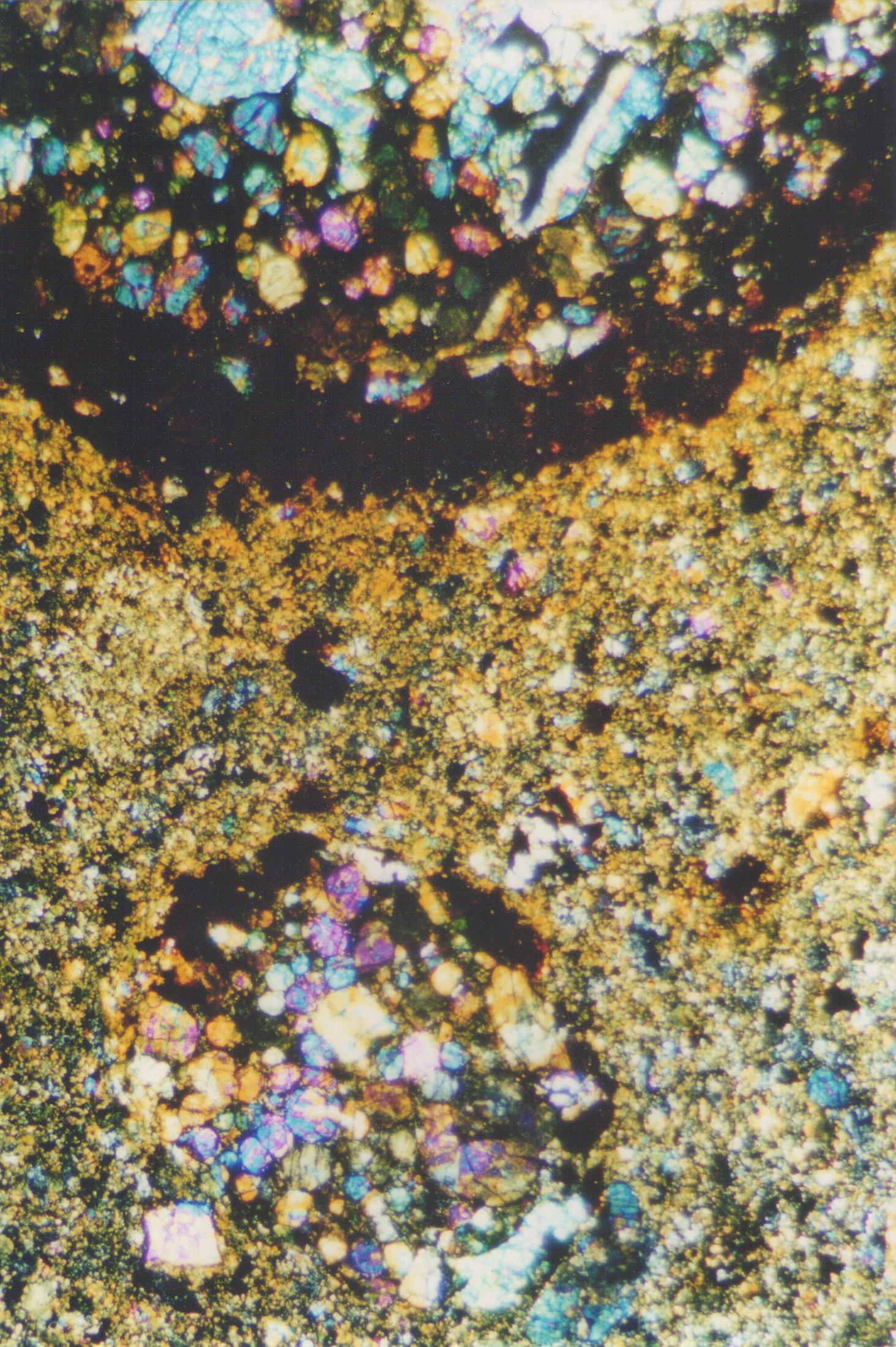 Struktur eines Meteoriten CK4