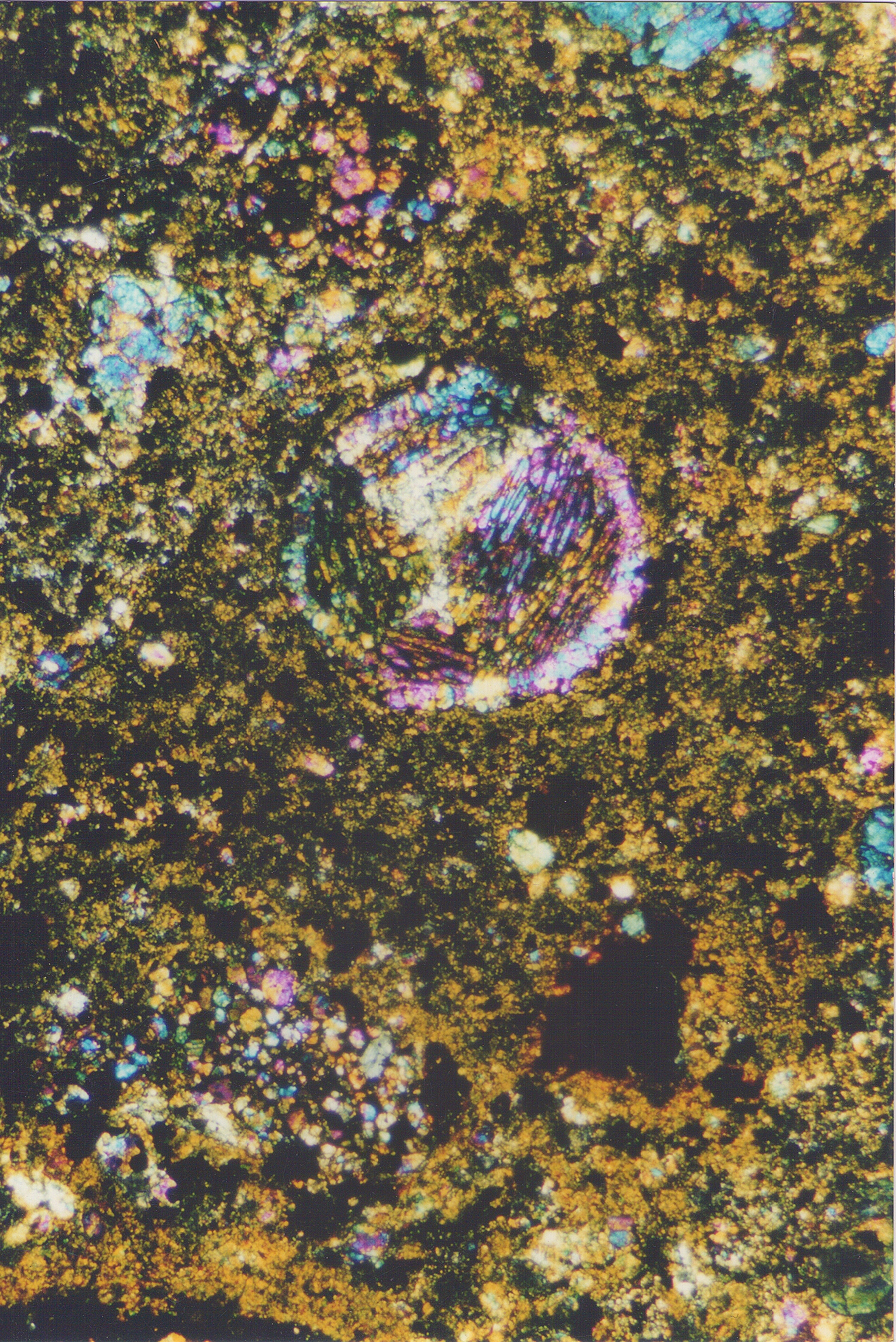 Struktur eines Meteoriten CK4